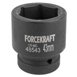 Головка ударная 1'', 43мм (6гр.) FORCEKRAFT FK-48543