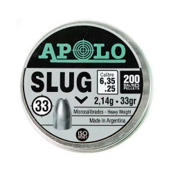 Пули APOLO Slug 6,35 мм 2.14 г (200 шт)