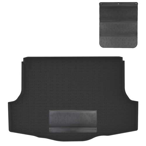 Коврик в багажник Norplast для Ssang Yong Tivolo Grand (2019-) Черный, с фартуком, арт.NPA00-T83-825-APP