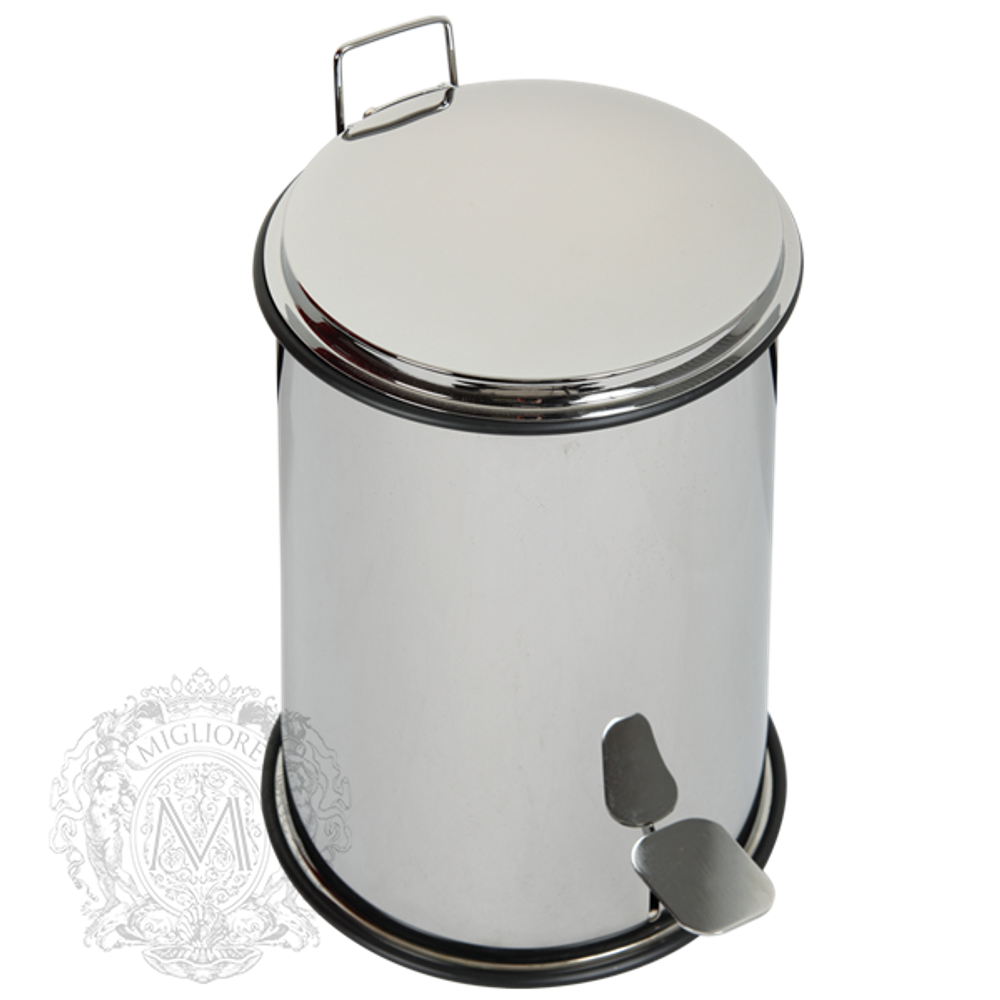 Ведро мусорное с педалью 5л.,   Migliore Complimenti 21x32см. ML.COM-50.107 хром