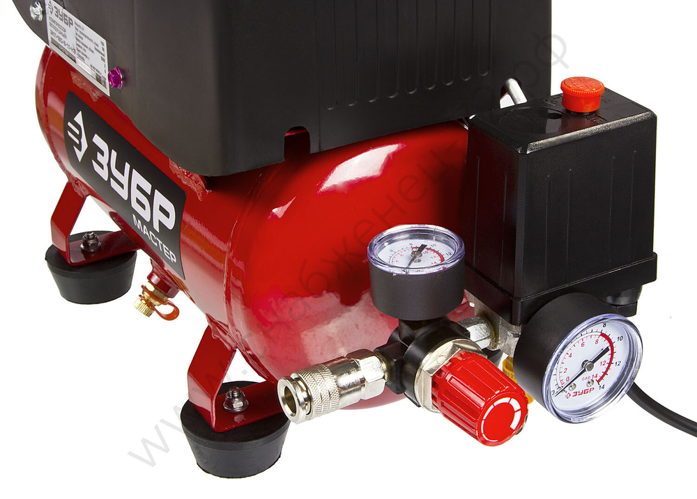 Компрессор воздушный безмасляный, 180 л/мин, 6 л, 1100 Вт, ЗУБР