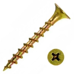 Саморез по дереву 3.5х32мм 300 штук желтые