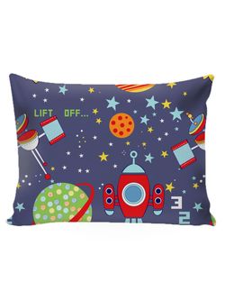 Постельное белье Сказка "Космос" евро Наволочка 50х70 см 2 шт Простынь 240х215 см Пододеяльник 200х215 см, перкаль