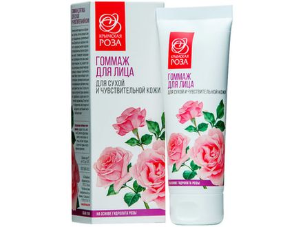 Гоммаж для лица "Роза" для сухой и чувствительной кожи