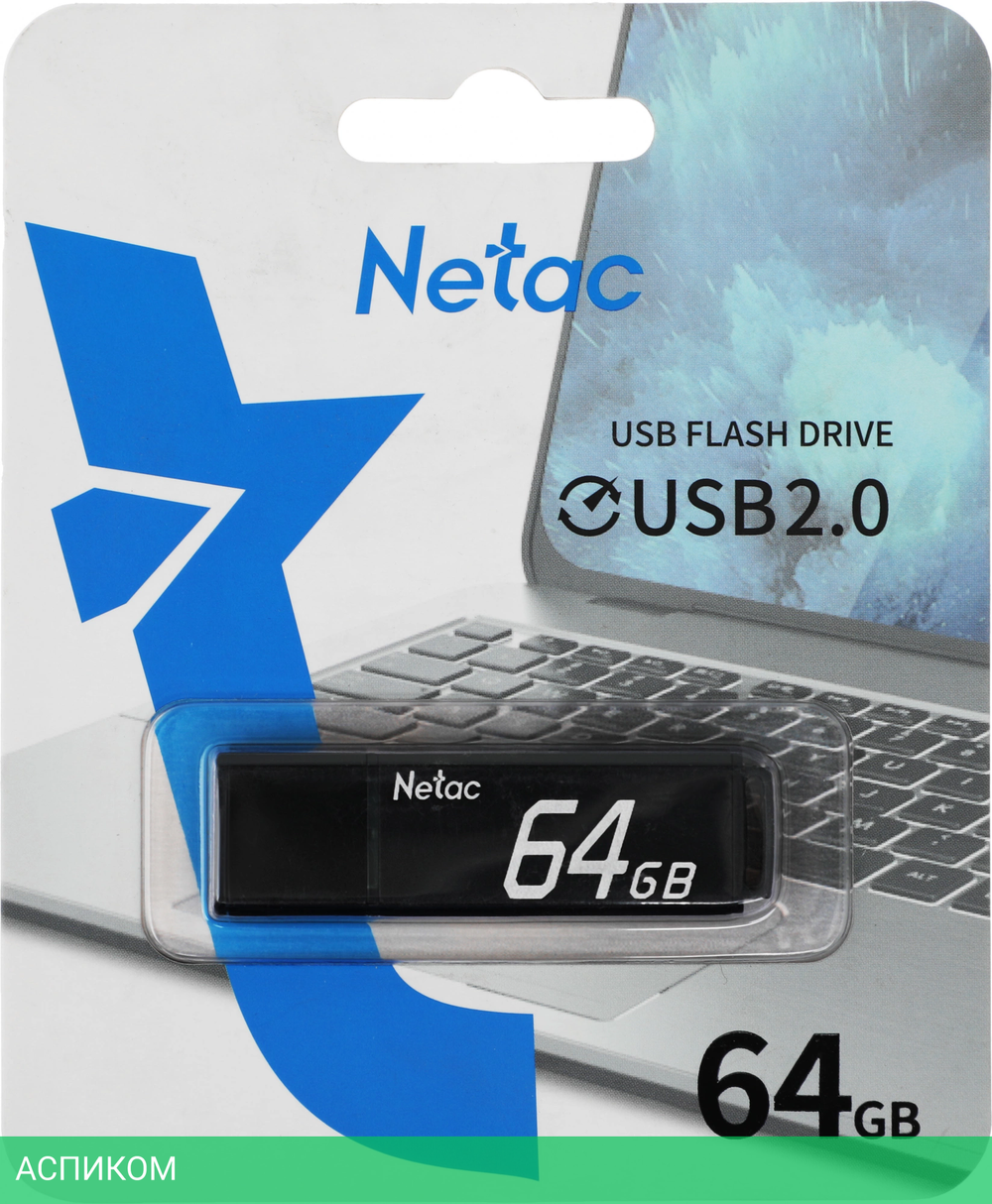 USB Flash-накопитель Netac U351 64Gb (NT03U351N-064G-20BK)