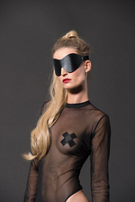 Черная сплошная маска на глаза PREMIUM EYE MASK (Цвет: черный)