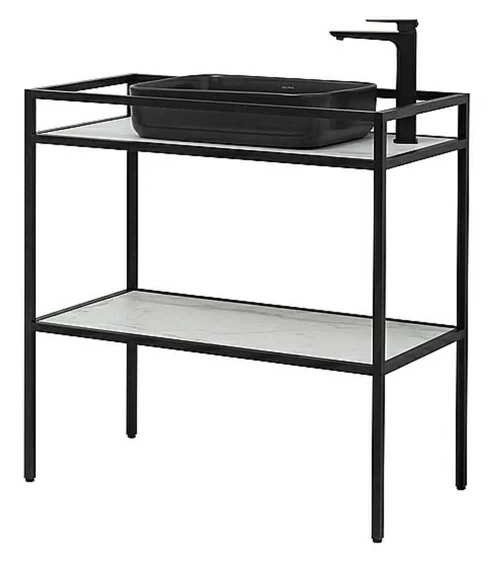 Консоль с раковиной Allen Brau Liberty 90 1.33004.BB черная