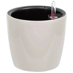 Кашпо АНФА D180мм с вставкой и с автополивом Кремовый