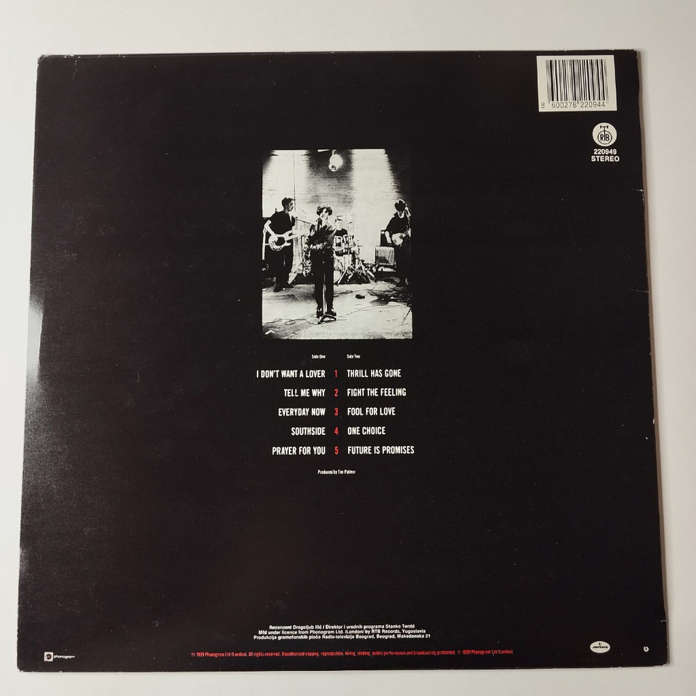 Винтажная виниловая пластинка LP Texas Southside (Югославия 1989) Tell Me Why