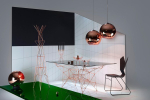 Подвесной дизайнерский светильник Copper Shade by Tom Dixon (серебряный)