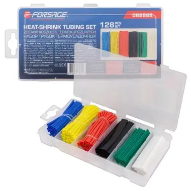 Набор трубок термоусадочных 128шт. Forsage F-068668