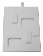 Вкладыш 06/горизонтальный/для 2 колец/2 вертикальных язычка/2 окошка для бирки/петелька