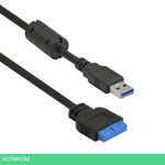 Планка на переднюю панель корпуса ExeGate U3H-621 (EX283578RUS)