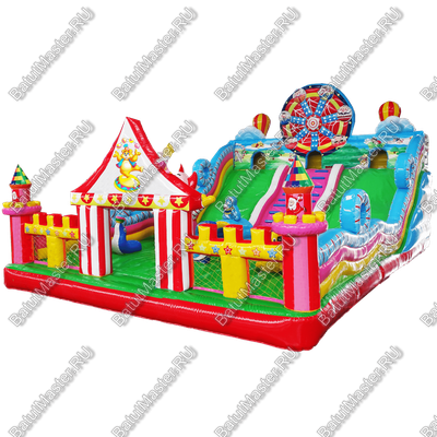 Коммерческий надувной батут «Парк развлечений Мульти» 15*8*8 м