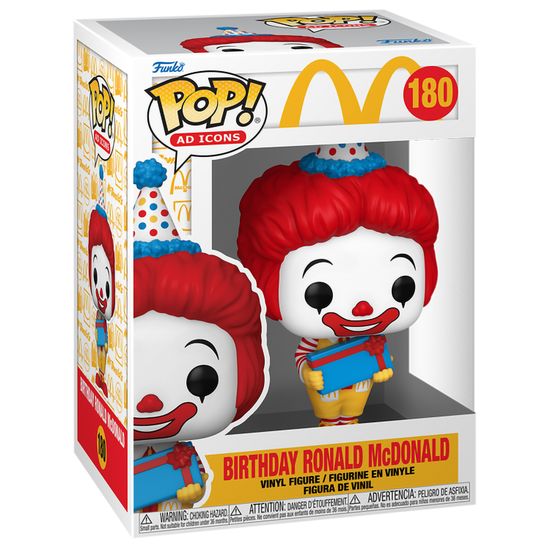 Фигурка Funko POP! Ad Icons McDonalds Birthday Ronald McDonald (180) 73415 / Фигурка Фанко ПОП! в виде клоуна-маскота компании Макдоналдс, Рональд Макдональд