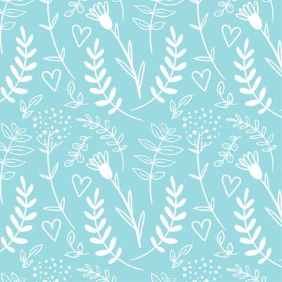 Нежный голубой узор