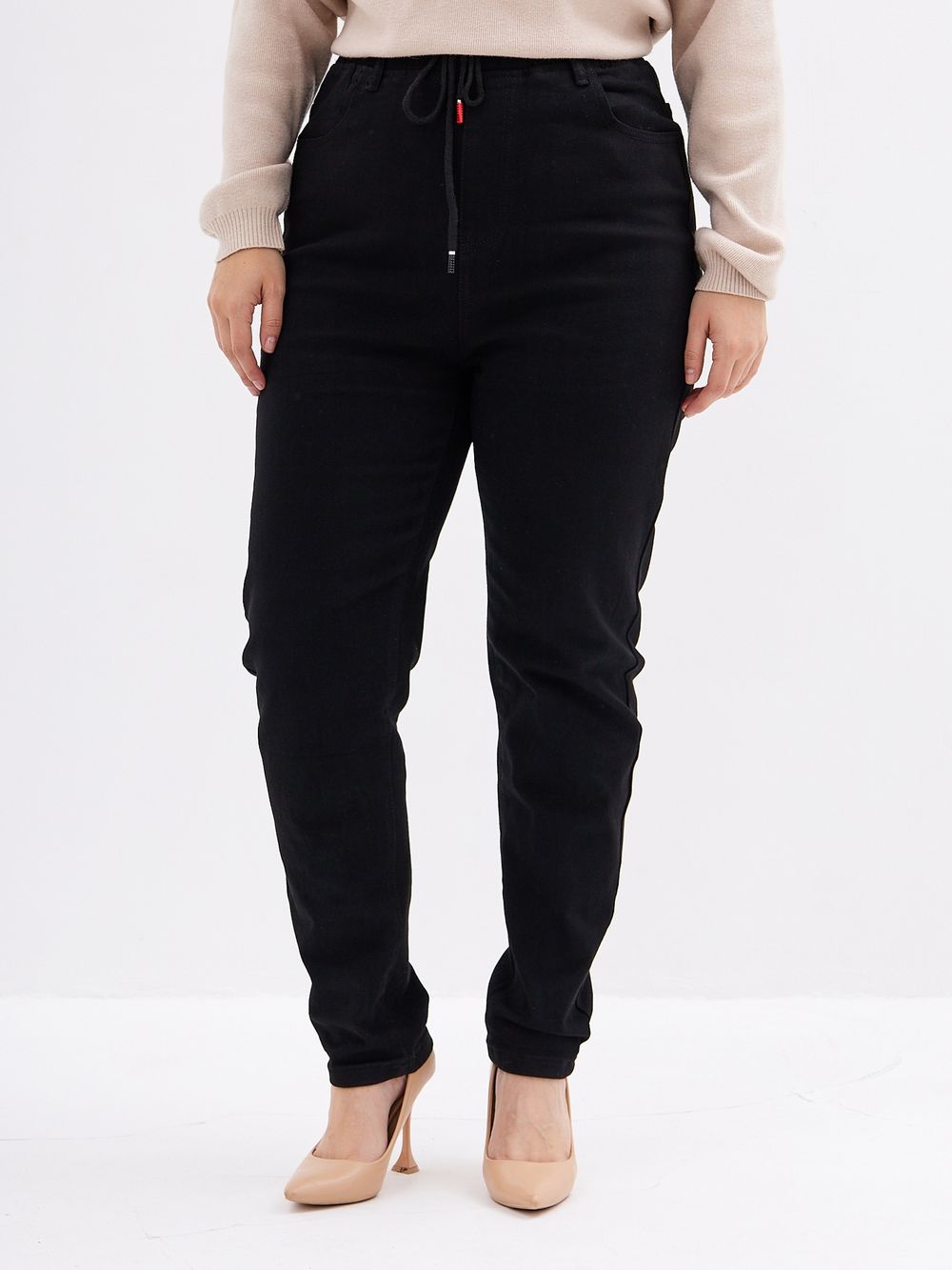 Джинсы на резинке больших размеров