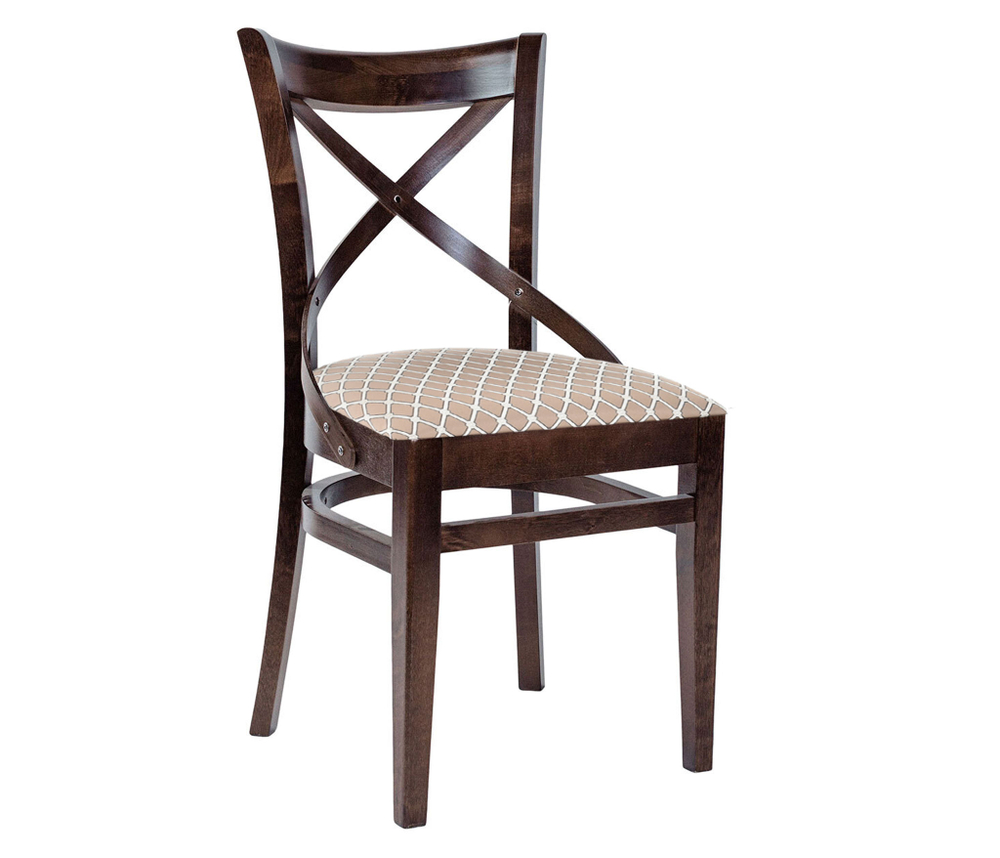 Стул Аврора Соло Венский 2, Темный орех,Ткань, шелк Призма 37/1