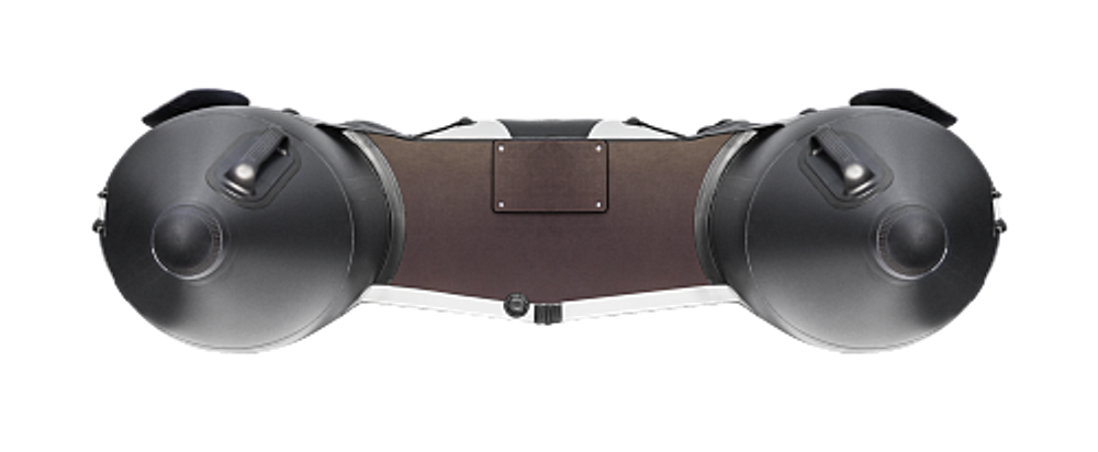 Лодка ПВХ Ривьера Компакт 3400 СК "Комби" светло-серый/черный