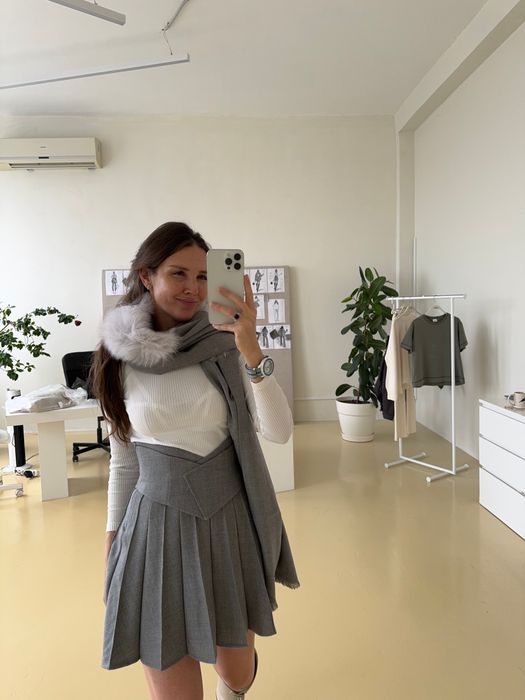 ЮБКА ГАРЭТ СЕРЫЙ