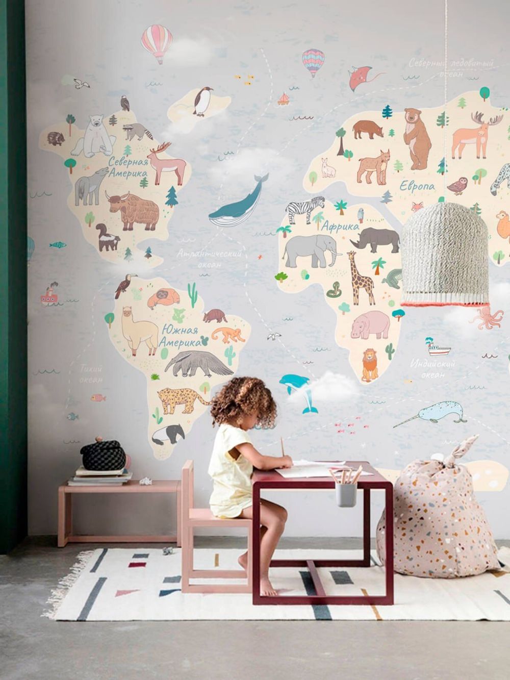 Бесшовная фреска KIDS-51-2, 2,7 м (Ширина 4 м)