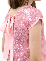 Блузка топ с пайетками для девочки