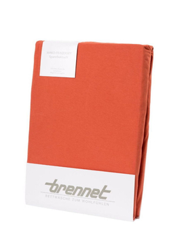 Простыня на резинке 180х200 Brennet 0036 763 кирпичная Германия