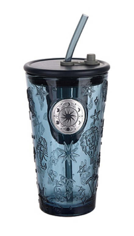 "Sky" Стакан с пласт. трубочкой 490мл, в п.у.