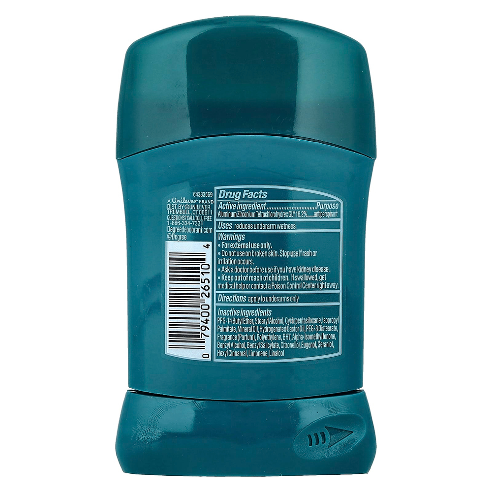 Degree, дезодорант-антиперспирант на 48 часов, Extreme Blast, 48 г (1,7 унции)