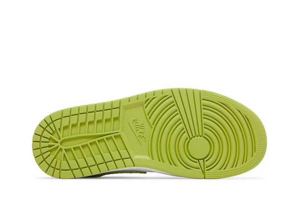 Кроссовки Jordan Air Jordan 1 Mid Se V2 "Green Python" (Женская размерная сетка)