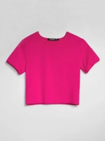 Футболка трикотажная укороченная кроп топ