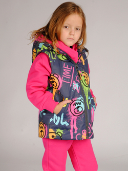 Жилет демисезонный мембрана для девочки 2-8 лет Милашка Сьюзи