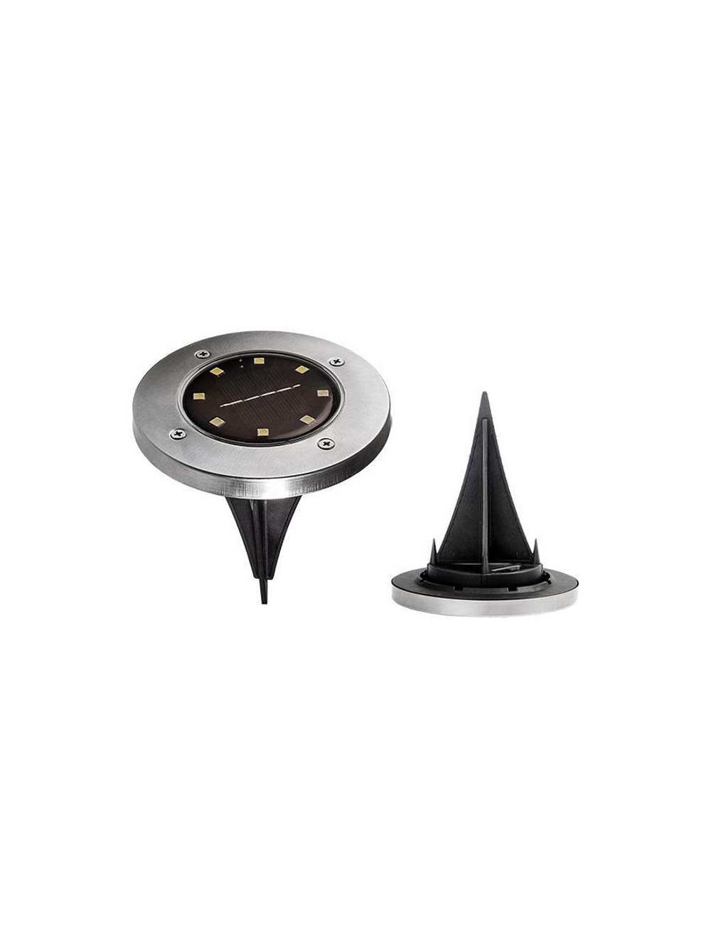Светильник светодиодный SLR-S12 8SMD грунтовый IP44 корпус нерж. сталь солнечная батарея (уп.2шт) ФАZА 5040984