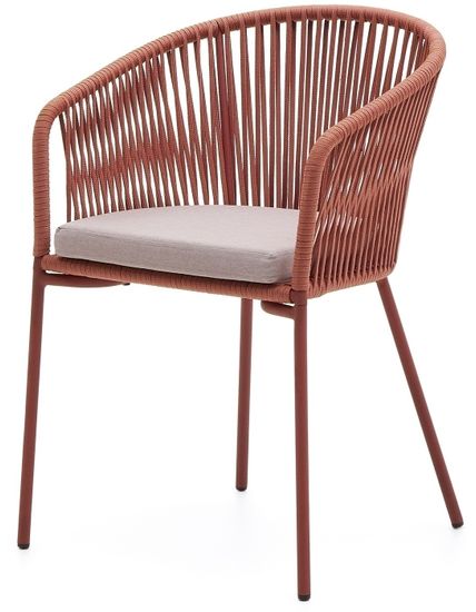 Стул Yanet из терракотовой веревки Испания La Forma