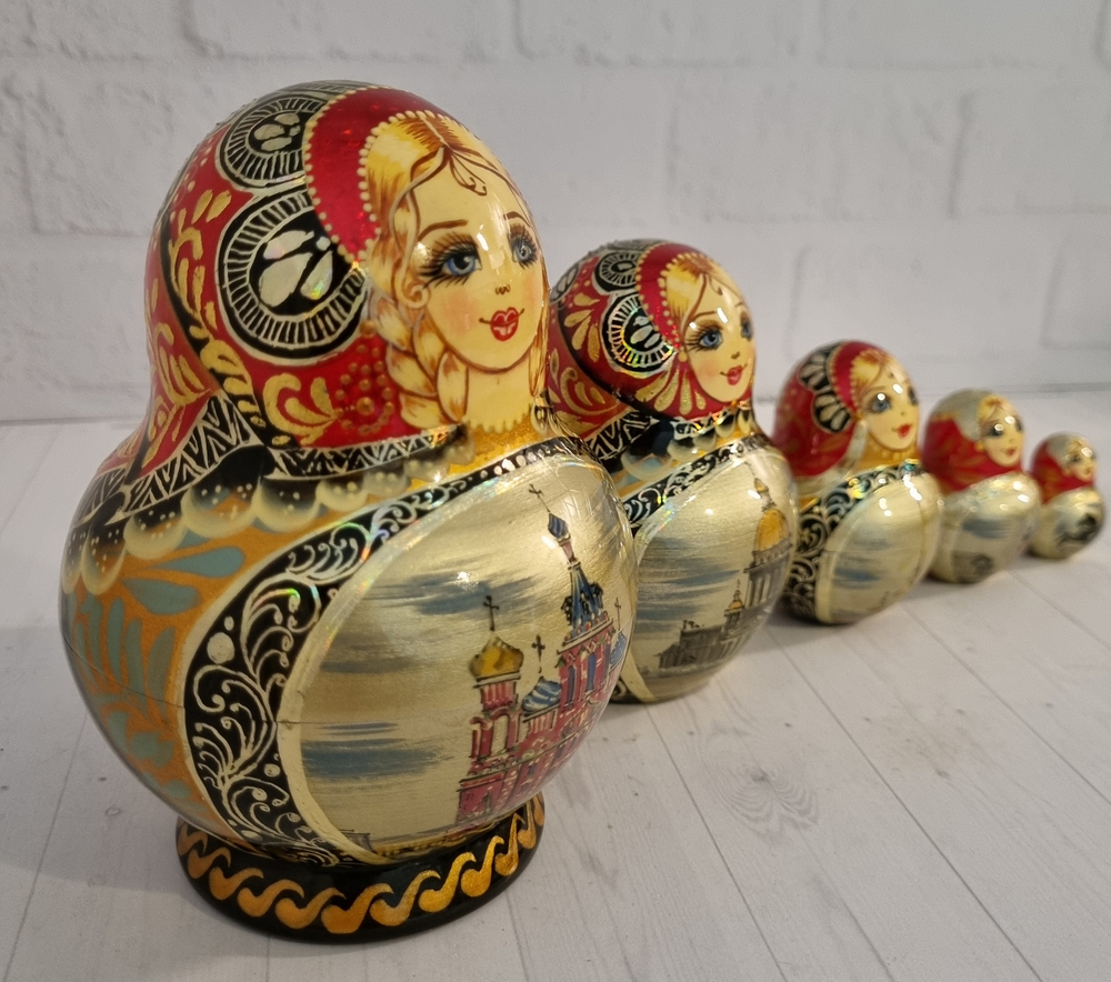 Матрешка "Санкт-Петербург" 5 мест