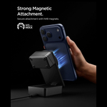 Док-станция Spigen EF323MQ 3в1 MAGNETIC Magsafe WIRELESS CHARGER 25W QI2.2 BLACK