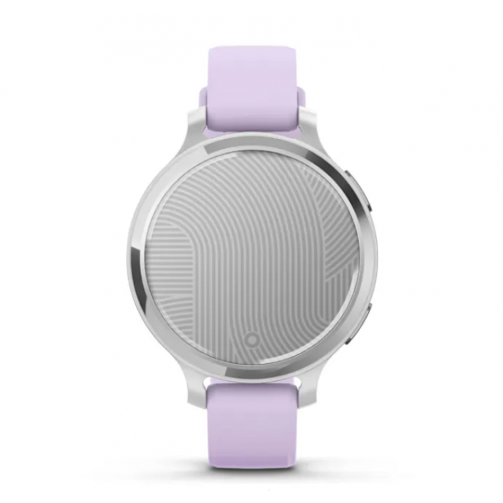 Умные часы Garmin Lily 2 Active серебряного цвета с фиолетовым ремешком