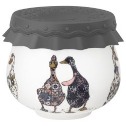 БАНКА LEFARD "FAMILY FARM" С СИЛИКОНОВОЙ КРЫШКОЙ 8*8*6,5 CM 180 МЛ