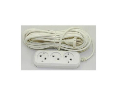 Jett сет. удл. ПВС 2х0.75 3 розетка 10 м 10А белый РС-3