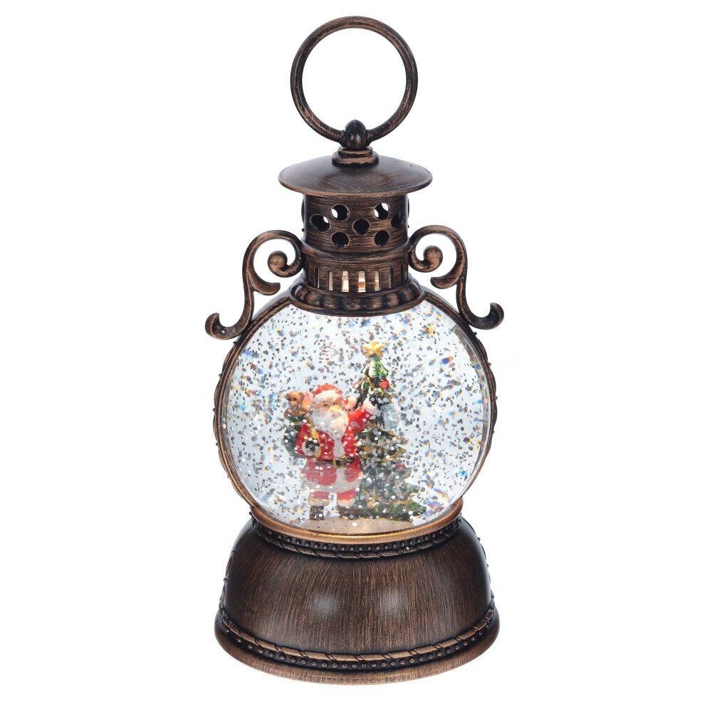 GAEM Изделие декоративное "Фонарь" (подсвет, муз, вьюга, 3хААА н/п +USB), D 10 см, L11 W11 H24 см