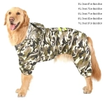 Дождевик для крупных пород собак «KOMFORT», принт хаки, р 5XL