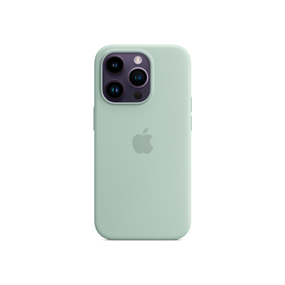 Силиконовый чехол с поддержкой MagSafe Apple Silicone Case для iPhone 14 Pro, Succulent (Агава)