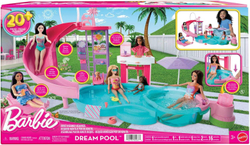 Игровой набор бассейн с 6 игровыми зонами Barbie Basen, JKG83