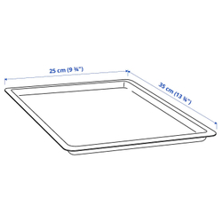 IKEA UPPSNOFSAD  (ИКЕА УППСНОФСАД)  -  Крышка, черная, 35x25 см
