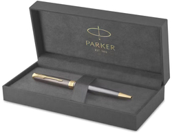 Parker Sonnet Grey Core GT - Ручка шариковая черная M, подарочная упаковка