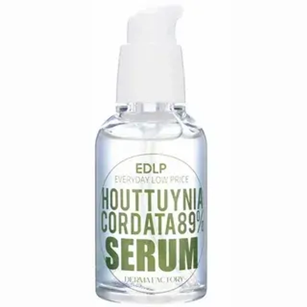 Derma Factory Сыворотка для лица с экстрактом цветка хауттюйнии Houttuynia Cordata 89% Serum