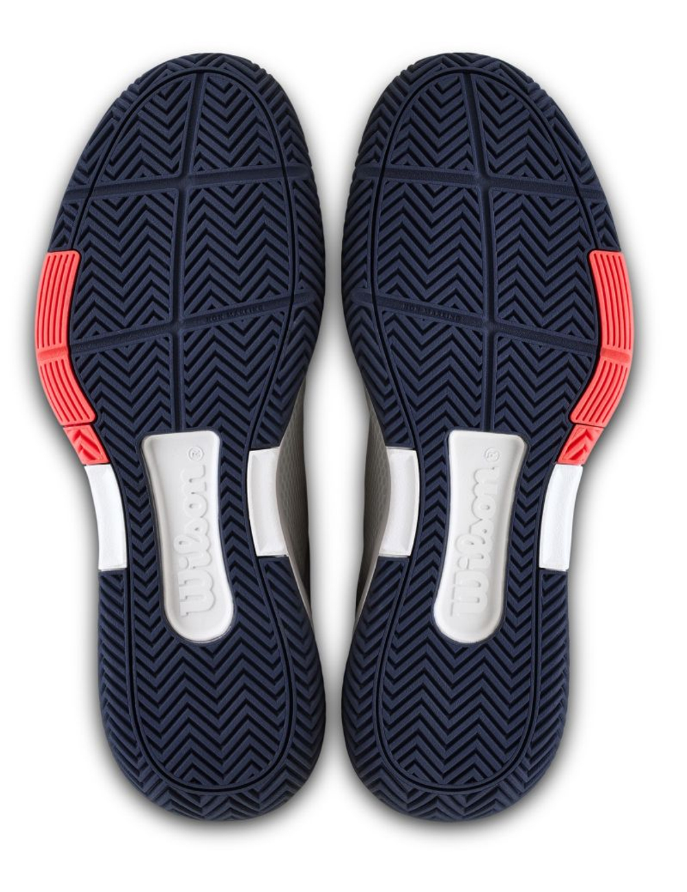 Мужские теннисные кроссовки Wilson Court Glide - white/bay/fiery coral
