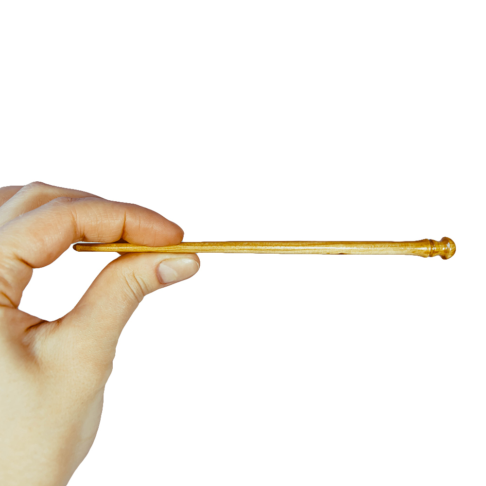 Деревянная заколка-шпилька из красного дерева (махагон). Hю 13