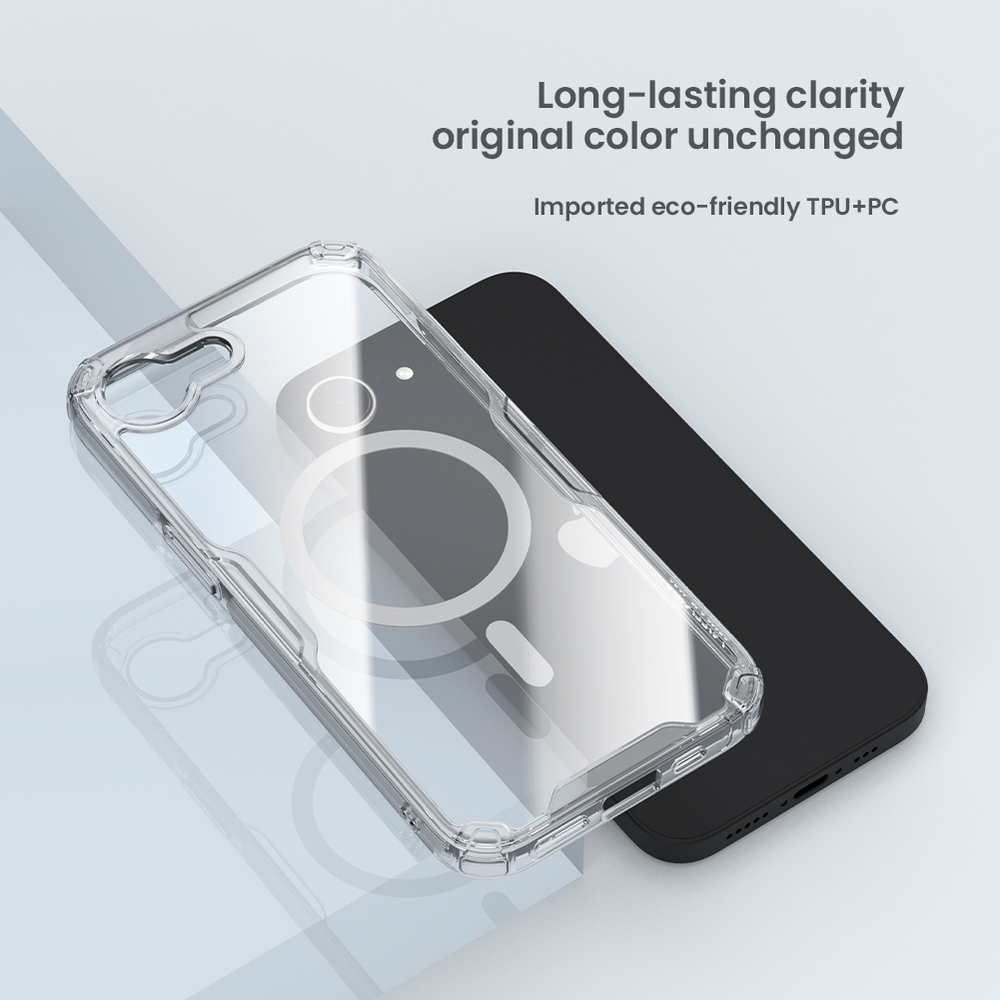 Чехол усиленный от Nillkin с поддержкой MagSafe для iPhone 16e, серия Nature TPU Pro Magnetic