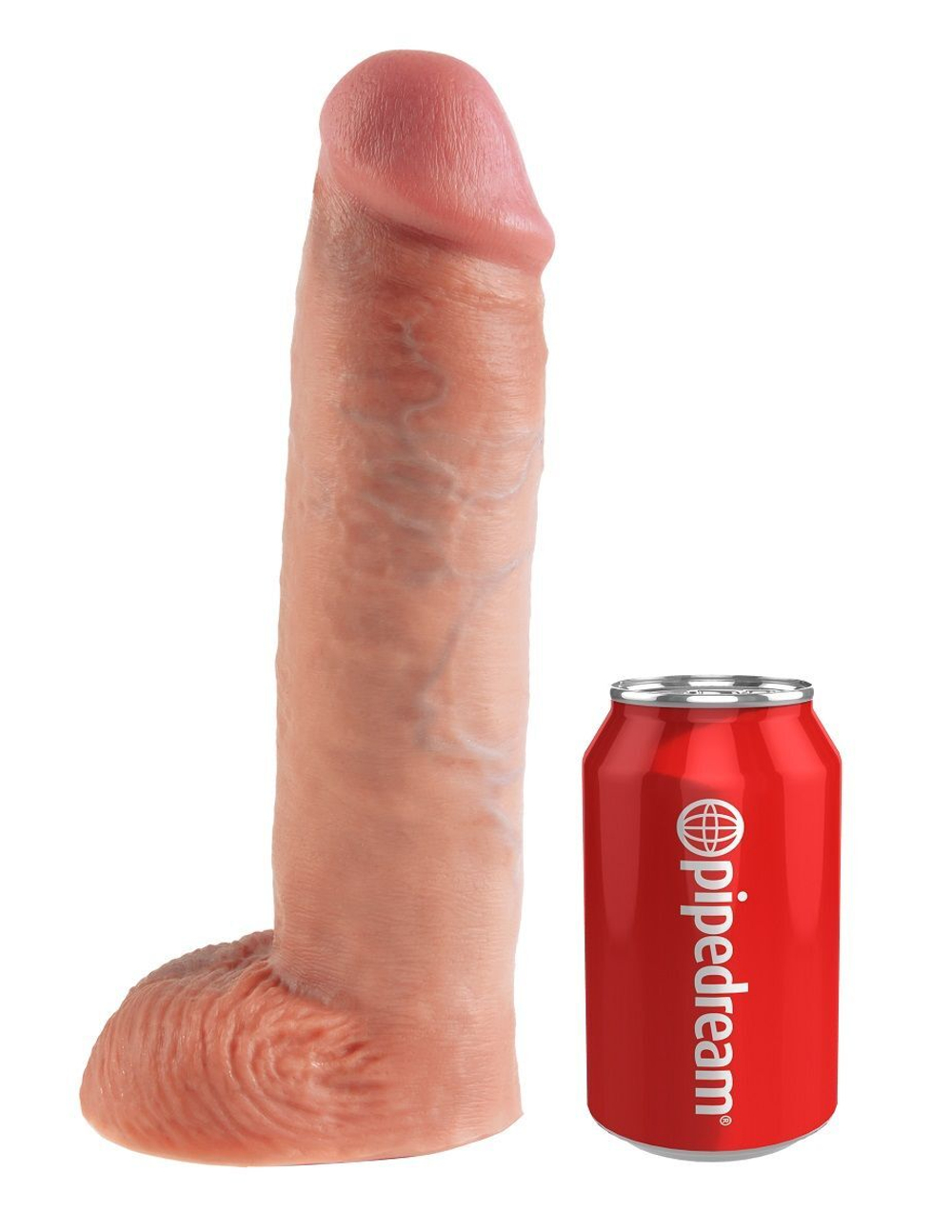 Страпон-система с телесной насадкой 11 Hollow Strap-On Suspender System - 28 см. (Цвет: телесный)